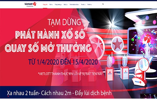 Thông báo dừng phát hành xsđt của Vietlott (chotlo3s.com)