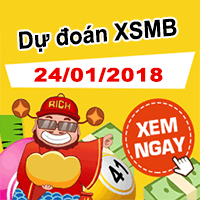 Soi cầu lô đề dự đoán xổ số miền bắc ngày 24/01/2018