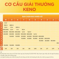 Thể lệ và cơ cấu chương trình xổ số điện toán tự chọn Keno Vietlott