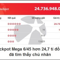 Jackpot Mega 6/45 hơn 24,7 tỉ đồng đã tìm thấy chủ nhân